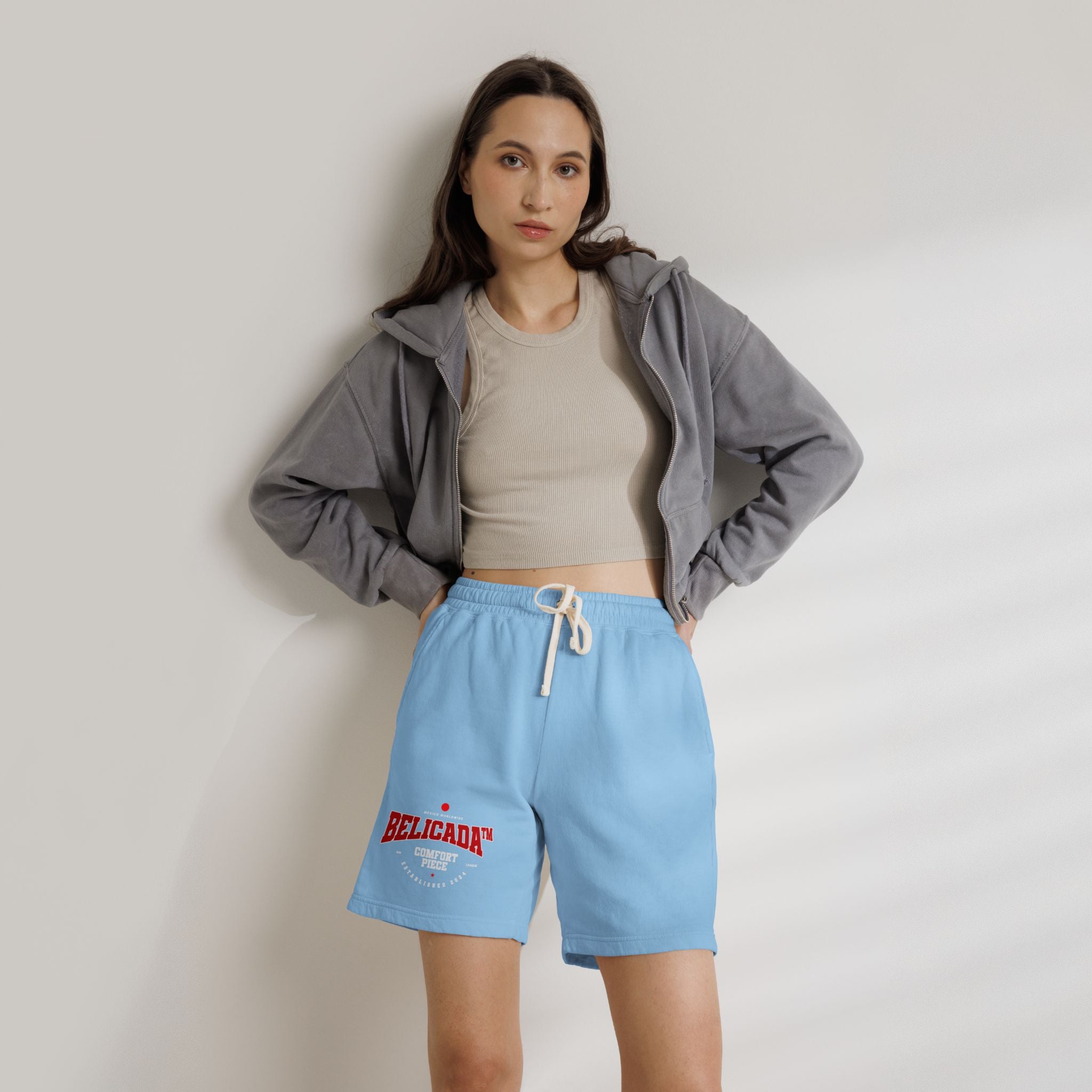 Belicada Worldwide Fleece Sweat Shorts